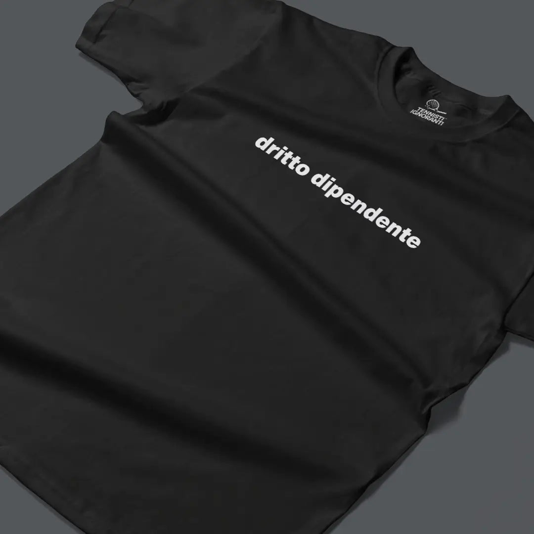 DRITTO DIPENDENTE t-shirt stampata